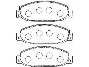 AISIN D1N039 stabdžių trinkelių rinkinys, diskinis stabdys
MB295692, MB295892, MB295893, MB295941