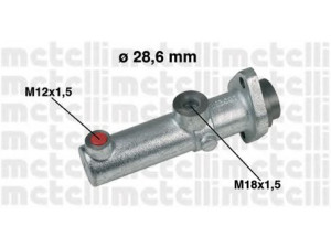METELLI 05-0152 pagrindinis cilindras, stabdžiai
4804131