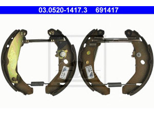 ATE 03.0520-1417.3 stabdžių trinkelių komplektas 
 Techninės priežiūros dalys -> Papildomas remontas
