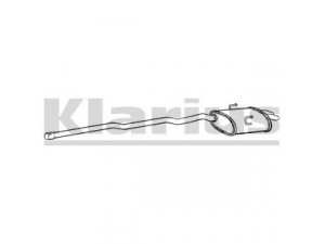KLARIUS RR334D galinis duslintuvas 
 Išmetimo sistema -> Duslintuvas
WCG000290, WCG000291, WCG000290