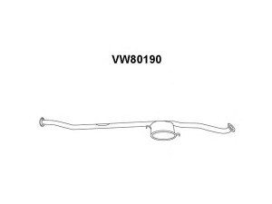 VENEPORTE VW80190 vidurinis duslintuvas
321253409B