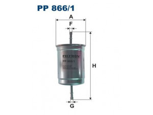FILTRON PP866/1 kuro filtras 
 Techninės priežiūros dalys -> Papildomas remontas
61089, 30817997, FS115