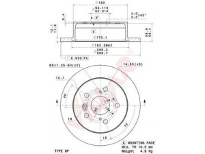 VILLAR 628.2059 stabdžių diskas 
 Dviratė transporto priemonės -> Stabdžių sistema -> Stabdžių diskai / priedai
4243133100