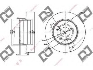 DJ PARTS BD1141 stabdžių diskas 
 Dviratė transporto priemonės -> Stabdžių sistema -> Stabdžių diskai / priedai
2104230412, 2104230912, A2034230112