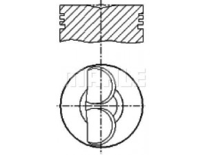 MAHLE ORIGINAL S25100 stūmoklis 
 Variklis -> Cilindrai/stūmokliai
46811386