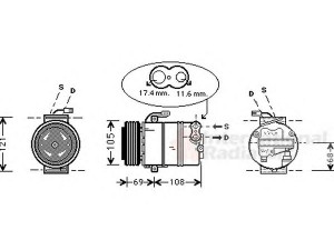 VAN WEZEL 3700K316 kompresorius, oro kondicionierius 
 Oro kondicionavimas -> Kompresorius/dalys
09165714, 1854111, 1854111-09165714