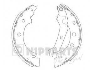 NIPPARTS J3501056 stabdžių trinkelių komplektas 
 Techninės priežiūros dalys -> Papildomas remontas
44060-00QAG, 77012-05523, 77012-07555