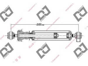 DJ PARTS DS1428GT amortizatorius 
 Pakaba -> Amortizatorius
7700734439