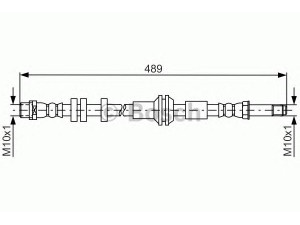 BOSCH 1 987 481 691 stabdžių žarnelė 
 Stabdžių sistema -> Stabdžių žarnelės
4G0 611 775 B, 4G0 611 775 B