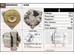 DELCO REMY DRA0542 kintamosios srovės generatorius 
 Elektros įranga -> Kint. sr. generatorius/dalys -> Kintamosios srovės generatorius
068903017D, 068903017DX, 068903025G