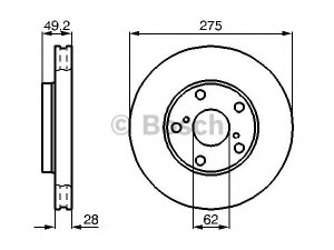 BOSCH 0 986 478 632 stabdžių diskas 
 Dviratė transporto priemonės -> Stabdžių sistema -> Stabdžių diskai / priedai
43512 07020, 43512 33040, 43512 33041