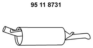 EBERSPÄCHER 95 11 8731 galinis duslintuvas
4B0.253.609 AH