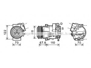 AVA QUALITY COOLING OLK605 kompresorius, oro kondicionierius 
 Oro kondicionavimas -> Kompresorius/dalys
13346492, 13396664, 13414017, 1618400