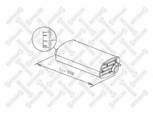STELLOX 82-03103-SX vidurinis / galinis duslintuvas 
 Išmetimo sistema -> Duslintuvas
5010317508, 5010317534