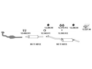EBERSPÄCHER 12_323 išmetimo sistema 
 Išmetimo sistema -> Išmetimo sistema, visa