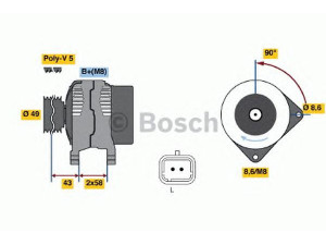 BOSCH 0 986 045 101 kintamosios srovės generatorius 
 Elektros įranga -> Kint. sr. generatorius/dalys -> Kintamosios srovės generatorius
23100 00QAL, 23100 00QBD, 23100-00Q0B