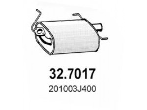 ASSO 32.7017 galinis duslintuvas 
 Išmetimo sistema -> Duslintuvas
201003J400, 201003J400KE, 201003J410