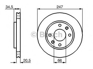 BOSCH 0 986 479 B32 stabdžių diskas 
 Dviratė transporto priemonės -> Stabdžių sistema -> Stabdžių diskai / priedai
4246 94, 4246 A7, 4249 96, 91 517 695