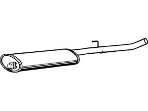 FENNO P1845 vidurinis duslintuvas 
 Išmetimo sistema -> Duslintuvas
1717-J6, 1717-K8, 9456187980, 1717-J6