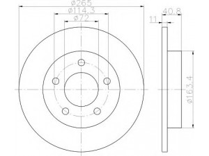 HELLA 8DD 355 110-901 stabdžių diskas 
 Stabdžių sistema -> Diskinis stabdys -> Stabdžių diskas
BP4Y26251B, BP4Y26251C, C24Y26251C