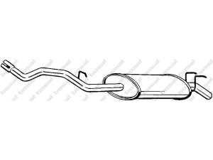 BOSAL 278-995 galinis duslintuvas 
 Išmetimo sistema -> Duslintuvas
77.00.752.206, 77.00.765.131, 77.00.774.279