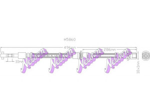 Brovex-Nelson H5860 stabdžių žarnelė 
 Stabdžių sistema -> Stabdžių žarnelės
9094702454, 9094702455, 9094702550