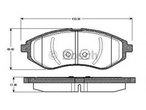 BOSCH 0 986 TB2 447 stabdžių trinkelių rinkinys, diskinis stabdys 
 Techninės priežiūros dalys -> Papildomas remontas
96 534 653, 96534653