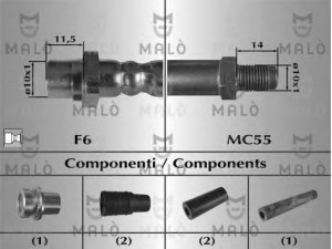 MAL? 80657 stabdžių žarnelė 
 Stabdžių sistema -> Stabdžių žarnelės
34306778260, 34306778260