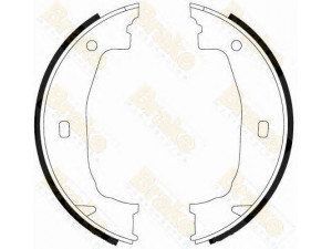 Brake ENGINEERING SH2555 stabdžių trinkelių komplektas, stovėjimo stabdis 
 Stabdžių sistema -> Rankinis stabdys
34411163244, 34411163255, 34411165968