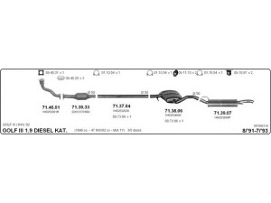 IMASAF 587000114 išmetimo sistema 
 Išmetimo sistema -> Išmetimo sistema, visa
