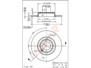 VILLAR 628.0664 stabdžių diskas 
 Dviratė transporto priemonės -> Stabdžių sistema -> Stabdžių diskai / priedai
6N0615301, 6N0615301
