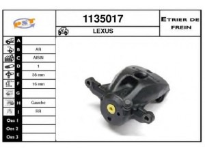 SNRA 1135017 stabdžių apkaba 
 Dviratė transporto priemonės -> Stabdžių sistema -> Stabdžių apkaba / priedai
4775050110, 4775050111