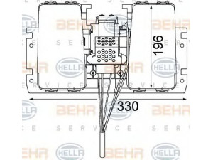 HELLA 8EW 351 104-031 vidaus pūtiklis 
 Šildymas / vėdinimas -> Orpūtė/dalys
G715.810.130.310, G716.810.130.311