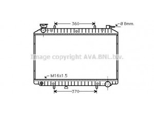AVA QUALITY COOLING DNA2173 radiatorius, variklio aušinimas 
 Aušinimo sistema -> Radiatorius/alyvos aušintuvas -> Radiatorius/dalys
214109C602