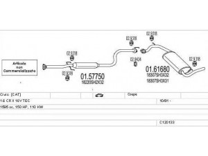 MTS C120133007922 išmetimo sistema
