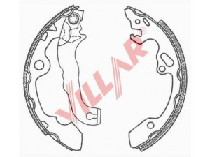 VILLAR 629.0658 stabdžių trinkelių komplektas 
 Techninės priežiūros dalys -> Papildomas remontas
1075549, 1126158, 98AB2200BE