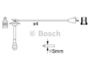 BOSCH 0 986 356 923 uždegimo laido komplektas 
 Kibirkšties / kaitinamasis uždegimas -> Uždegimo laidai/jungtys