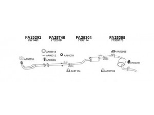 VENEPORTE 250076 išmetimo sistema 
 Išmetimo sistema -> Išmetimo sistema, visa