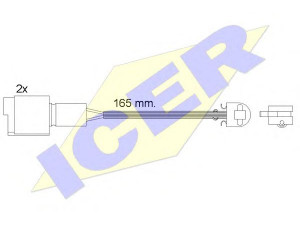 ICER 610238 E C įspėjimo kontaktas, stabdžių trinkelių susidėvėjimas 
 Stabdžių sistema -> Susidėvėjimo indikatorius, stabdžių trinkelės
34 11 1 118 782, 34 21 2 225 229