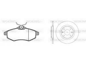 WOKING 89813.00 stabdžių rinkinys, diskiniai stabdžiai 
 Stabdžių sistema -> Diskinis stabdys -> Stabdžių remonto rinkinys
4246-R4, 4252360, 4246-R2