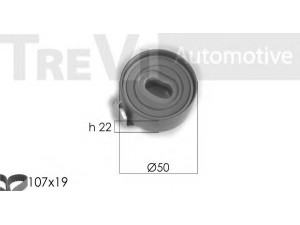 TREVI AUTOMOTIVE KD1143 paskirstymo diržo komplektas 
 Techninės priežiūros dalys -> Papildomas remontas
