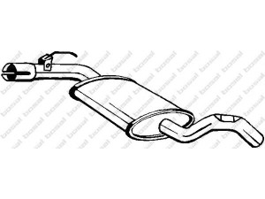 BOSAL 233-861 vidurinis duslintuvas 
 Išmetimo sistema -> Duslintuvas
1H9 253 409 A, 1H9 253 409 J