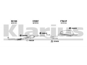 KLARIUS 330823U išmetimo sistema 
 Išmetimo sistema -> Išmetimo sistema, visa