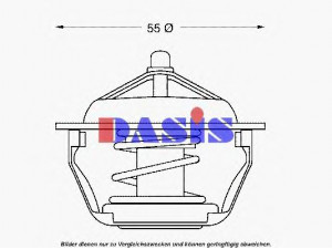 AKS DASIS 751966N termostatas, aušinimo skystis 
 Aušinimo sistema -> Termostatas/tarpiklis -> Thermostat