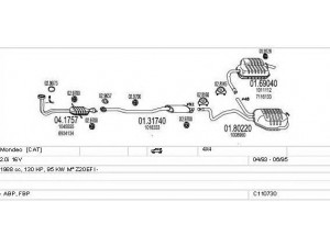MTS C110730009300 išmetimo sistema