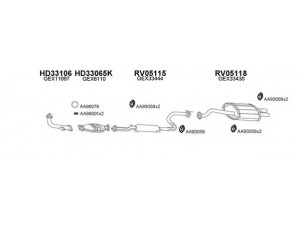 VENEPORTE 050042 išmetimo sistema 
 Išmetimo sistema -> Išmetimo sistema, visa