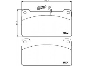 HELLA 8DB 355 005-441 stabdžių trinkelių rinkinys, diskinis stabdys 
 Techninės priežiūros dalys -> Papildomas remontas
0004209220, 0014208820, 0014209020