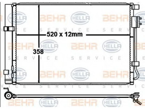 HELLA 8FC 351 319-711 kondensatorius, oro kondicionierius 
 Oro kondicionavimas -> Kondensatorius
97606-1R000
