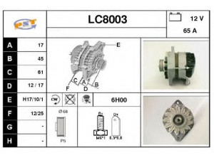 SNRA LC8003 kintamosios srovės generatorius