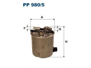 FILTRON PP980/5 kuro filtras 
 Techninės priežiūros dalys -> Papildomas remontas
8200619849, 1541084A51, 1541084A51000
